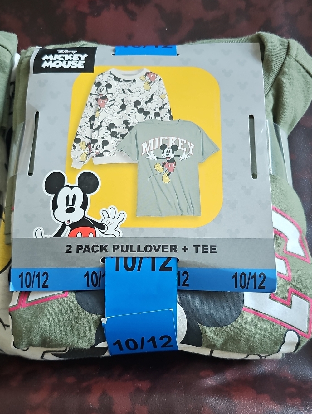Disney Mickey 2-Pack Pullover & Tee - Sage Green